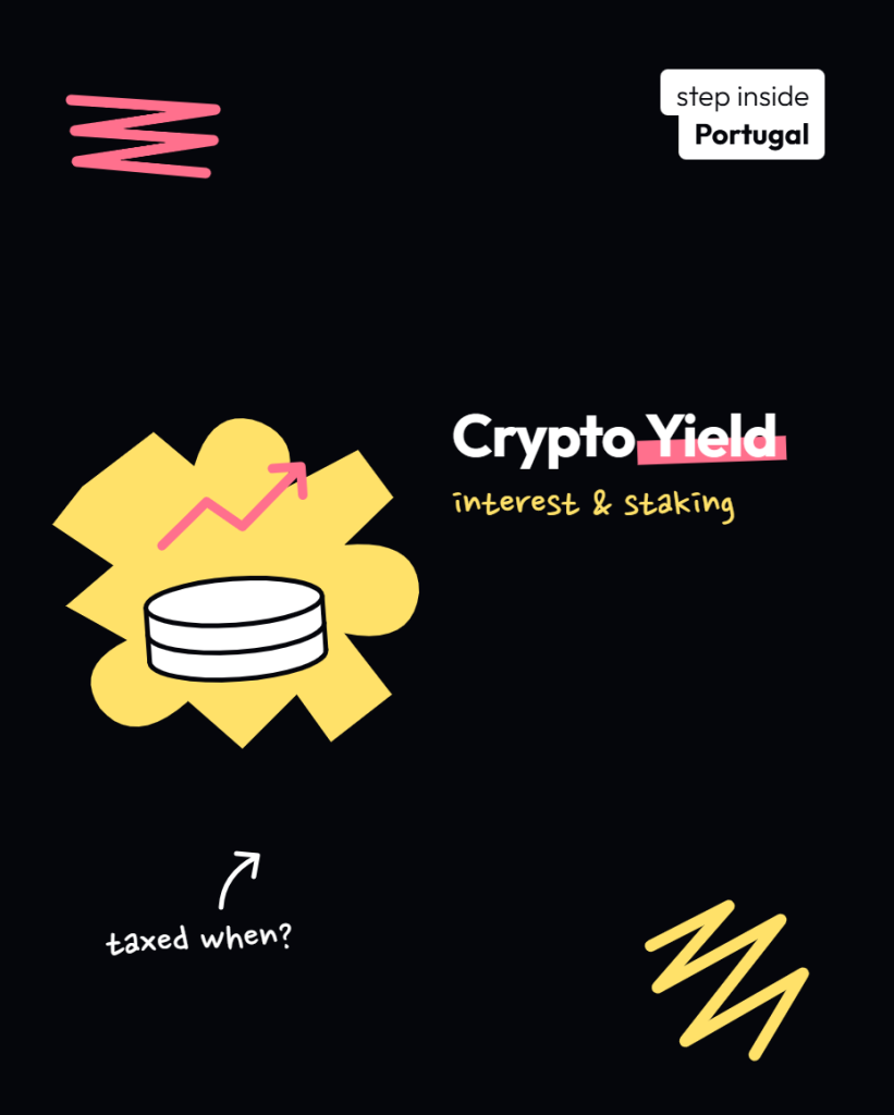 Crypto Interest, Lending and Staking Rewards in Portugal: How Crypto Yield Is Taxed