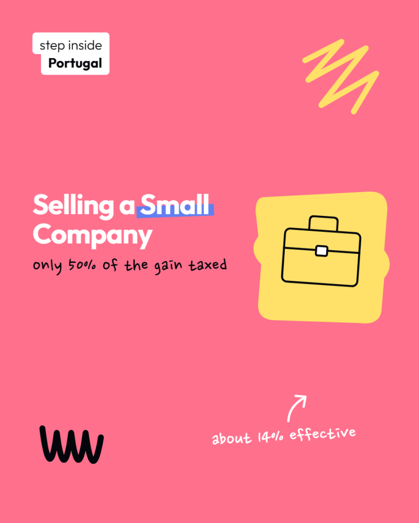 Selling Shares in a Micro or Small Company in Portugal: Only 50% of the Gain Is Taxed